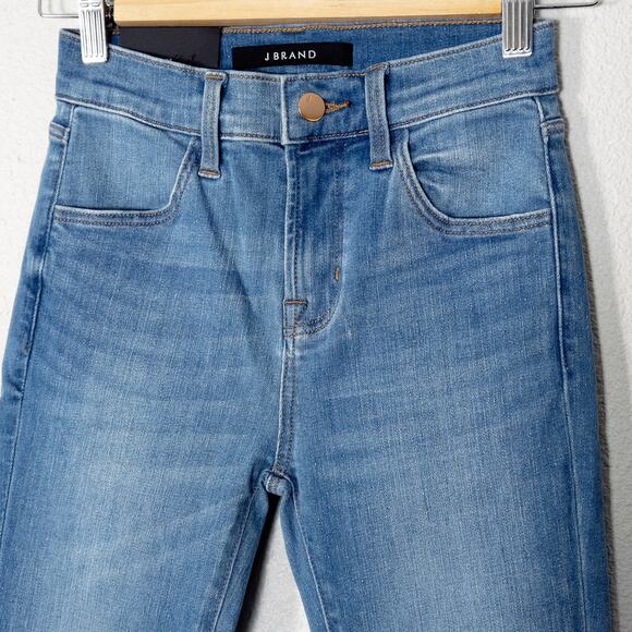 J Brand Women’s Maria Jeans Model Off Duty Quiet Luxury High Rise Raw Hem 23 - Picture 3 of 10